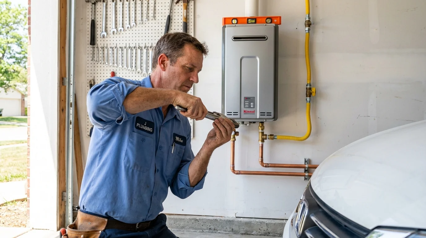 Tankless water heater installation by a Johns Plumbing LLC plumber in Dillon
